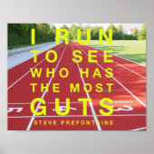 Steve Prefontaine, Poster van de Motivatie (Voorkant)