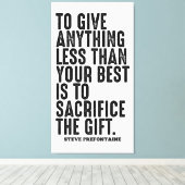 Steve Prefontaine Quote Canvas Afdruk (Insitu (Houten vloer))