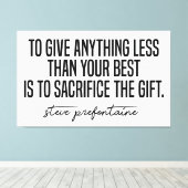 Steve Prefontaine Quote Canvas Afdruk (Insitu (Houten vloer))