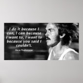 Steve Prefontaine Quote Poster (Voorkant)