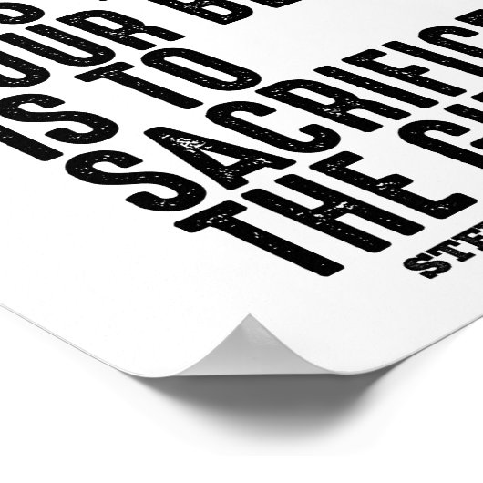 Steve Prefontaine Quote Poster (Hoek)