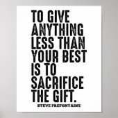 Steve Prefontaine Quote Poster (Voorkant)