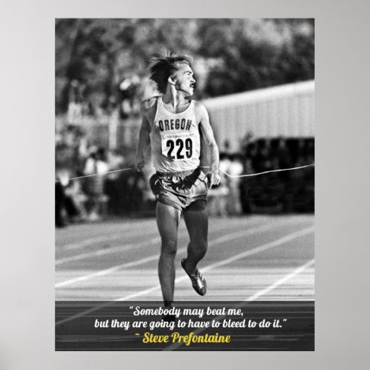 Steve Prefontaine Quotes Poster (Voorkant)