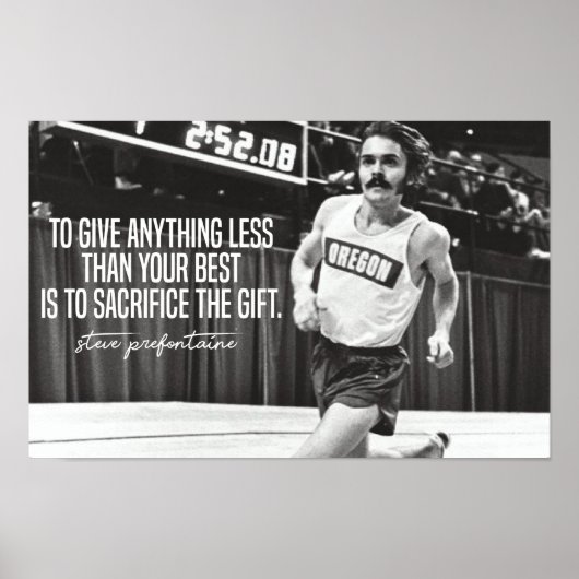 Steve Prefontaine Quotes Poster (Voorkant)