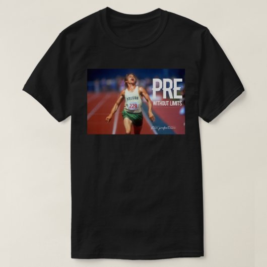 Steve Prefontaine Quotes T-shirt (Design voorkant)