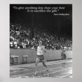 Steve Prefontaine running quotes Poster (Voorkant)