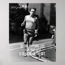 Steve Prefontaine Stop Pre Poster