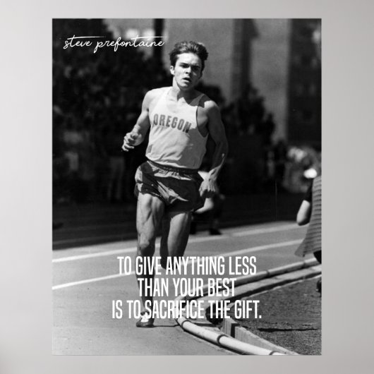 Steve Prefontaine Stop Pre Poster (Voorkant)