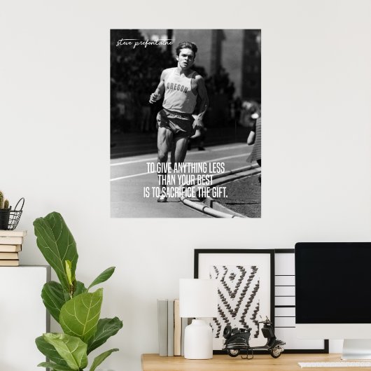 Steve Prefontaine Stop Pre Poster (Thuiskantoor)