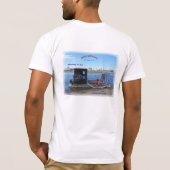 Steve Riedel Oval Portret&The Minnow-LG T-shirt (Achterkant)