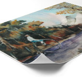 Steve rijdt in de Colorado-bergen. Poster (Hoek)