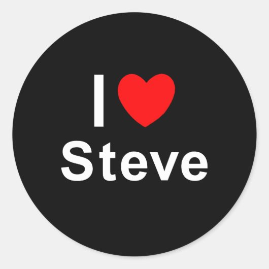 Steve Ronde Sticker (Voorkant)