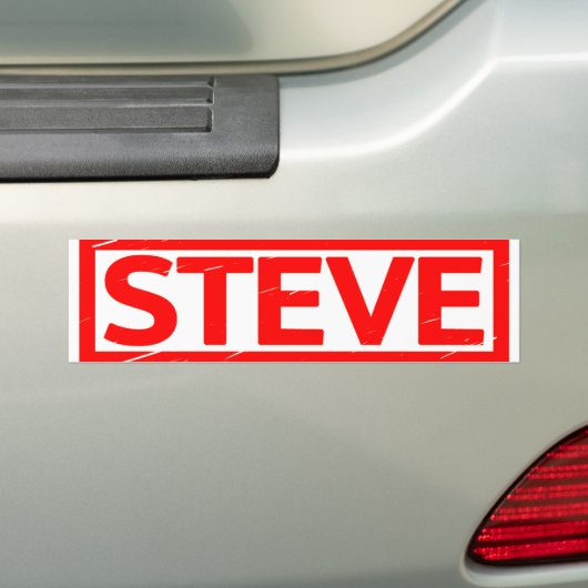 Steve Stamp Bumpersticker (Op auto)