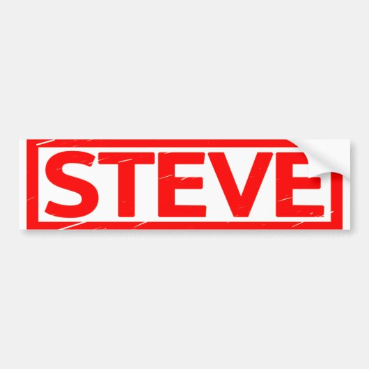 Steve Stamp Bumpersticker (Voorkant)