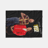 Steve Urkel familie zegt ja! Sticker Fleece Deken (Voorkant (Horizontaal))