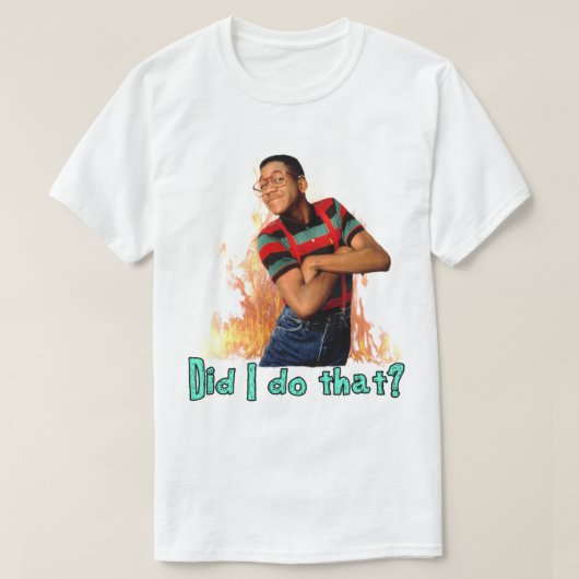 Steve Urkel- Heb ik dat gedaan? T-shirt (Design voorkant)