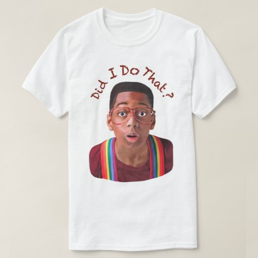 Steve Urkel ~Heb ik dat gedaan? T-shirt (Design voorkant)