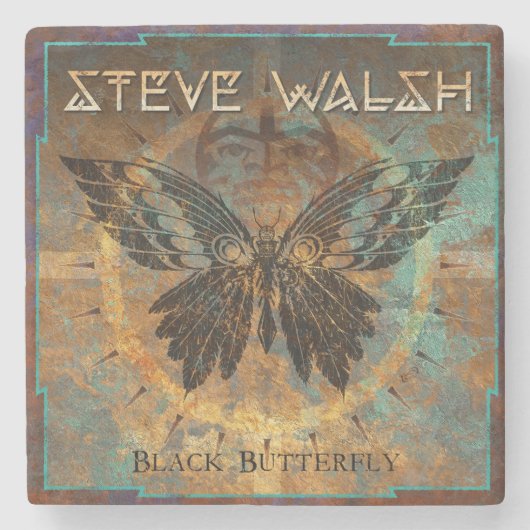 Steve Walsh Black Butterfly Onderzetter (Voorkant)