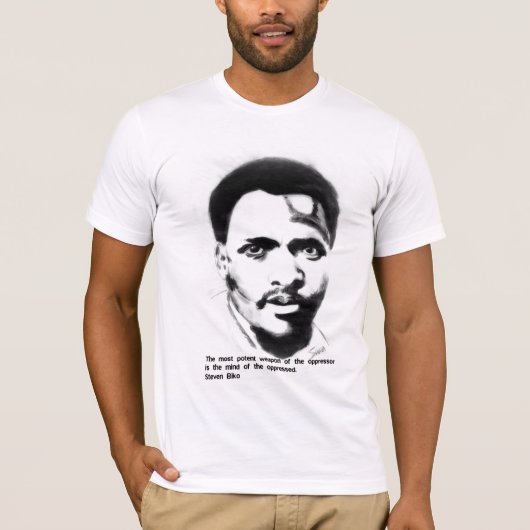Steven Biko Freedom Strijd T-shirt (Voorkant)