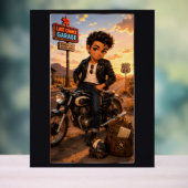 Steven Chibi Rockabilly Acryl Bord (Neutraal)