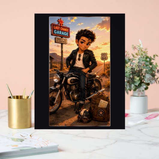 Steven Chibi Rockabilly Acryl Bord (Huwelijk)