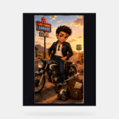 Steven Chibi Rockabilly Acryl Bord (Voorkant)