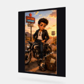 Steven Chibi Rockabilly Acryl Bord (Hoek)