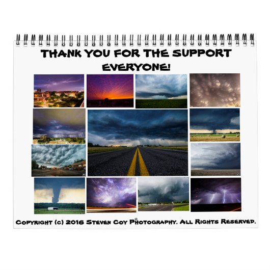 Steven Coy Photography 2017 Calendar Kalender (Achterkant)