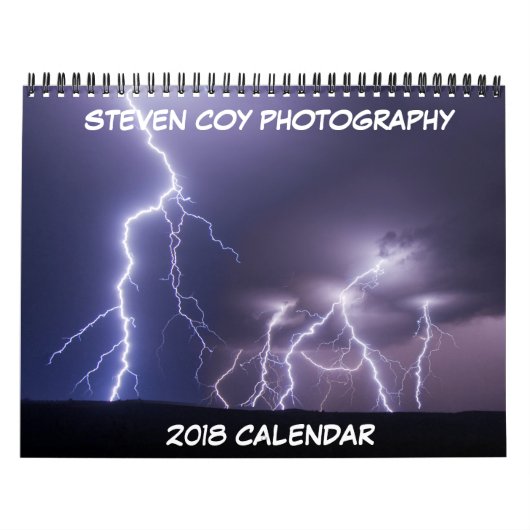 Steven Coy Photography 2018 Calendar Kalender (Hoes)