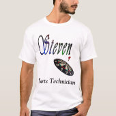 Steven, Darts Technicien Logo, T-shirt (Voorkant)