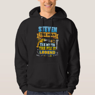 Steven de man mythe repareer legende vader dag mec hoodie