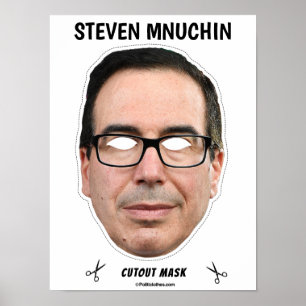 STEVEN MNUCHIN Halloween Masker Poster