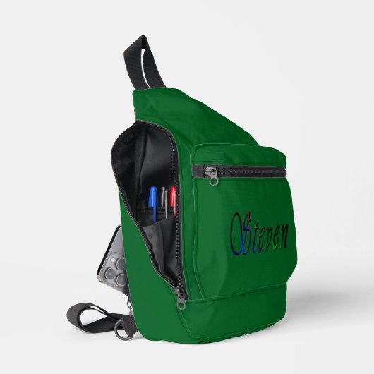 "Steven" Naam De Kleuren Van Steven, Sling Bag (Open)