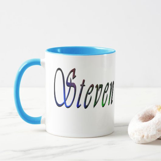Steven Name Logo, Mok (Met donut)