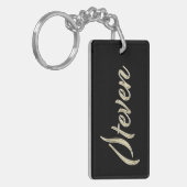 Steven Name whitegold Schlüsselanhänger Anhänger Sleutelhanger (Voorkant Links)