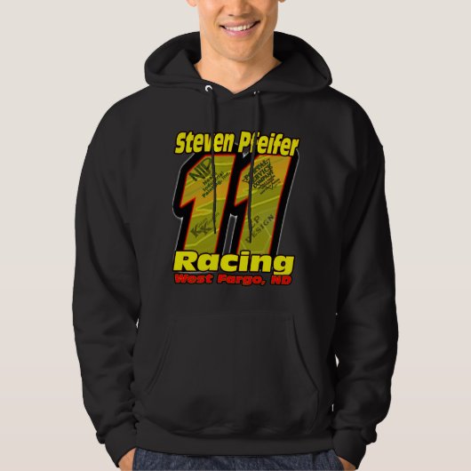 Steven Pfeifer Racing 08 - Black Hoodie (Voorkant)