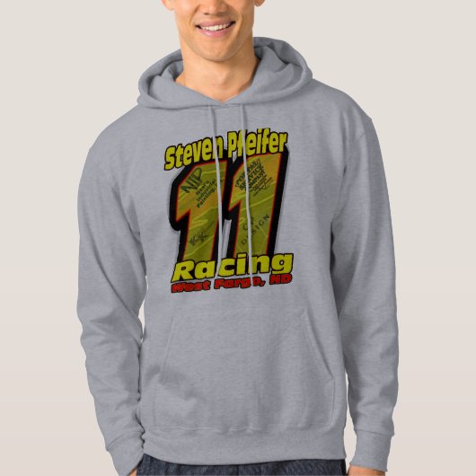 Steven Pfeifer Racing 08 - Gray Hoodie (Voorkant)
