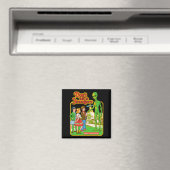 Steven Rhodes Don't Talk To Strangers Alien Retro  Magneet (Insitu (Vaatwasser))