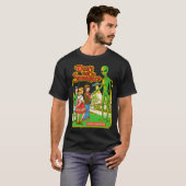 Steven Rhodes Don't Talk To Strangers Alien Retro T-shirt (Voorkant volledig)