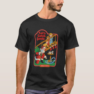 Steven Rhodes Laten we Kerstman Grappig Kerstmis D T-shirt