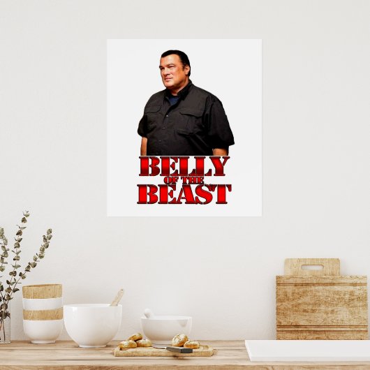 Steven Seagal Belly van het beest Poster (Keuken)