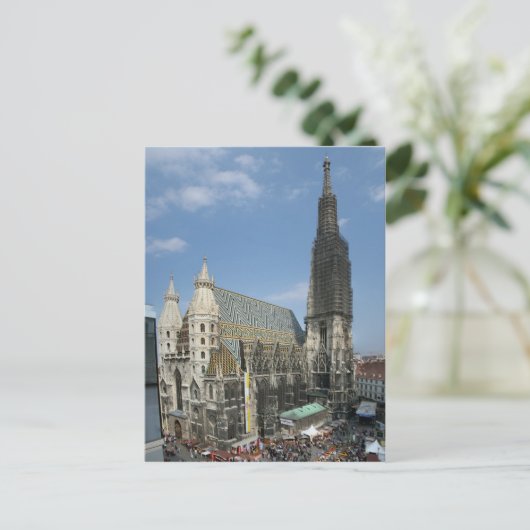 Steven Stephen's kathedraal, Wenen Oostenrijk Briefkaart (Staand voorkant)