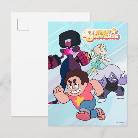 Steven Universe | Actie Crystal Gem Group Briefkaart (Voorkant / Achterkant)