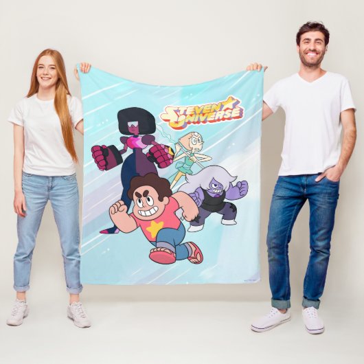 Steven Universe | Actie Crystal Gem Group Fleece Deken (In situ)