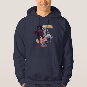 Steven Universe   Actie Crystal Gem Group Hoodie