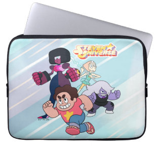Steven Universe   Actie Crystal Gem Group Laptop Sleeve