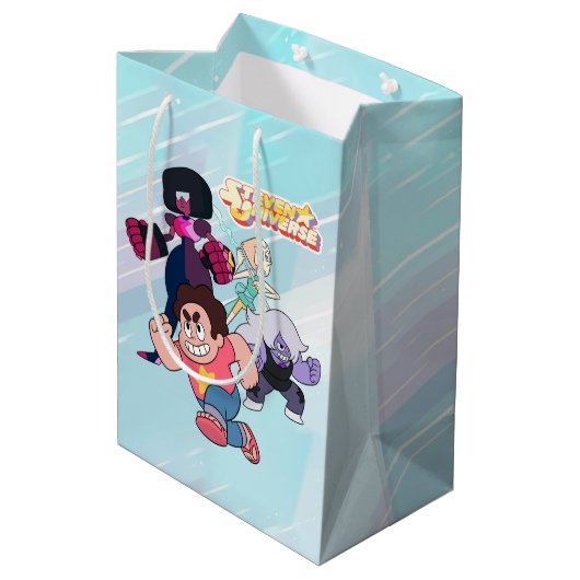 Steven Universe | Actie Crystal Gem Group Medium Cadeauzakje (Achterkant Gekanteld)