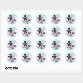 Steven Universe | Actie Crystal Gem Group Ronde Sticker (Vel)