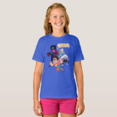 Steven Universe | Actie Crystal Gem Group T-shirt (Voorkant volledig)
