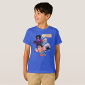 Steven Universe | Actie Crystal Gem Group T-shirt (Voorkant volledig)